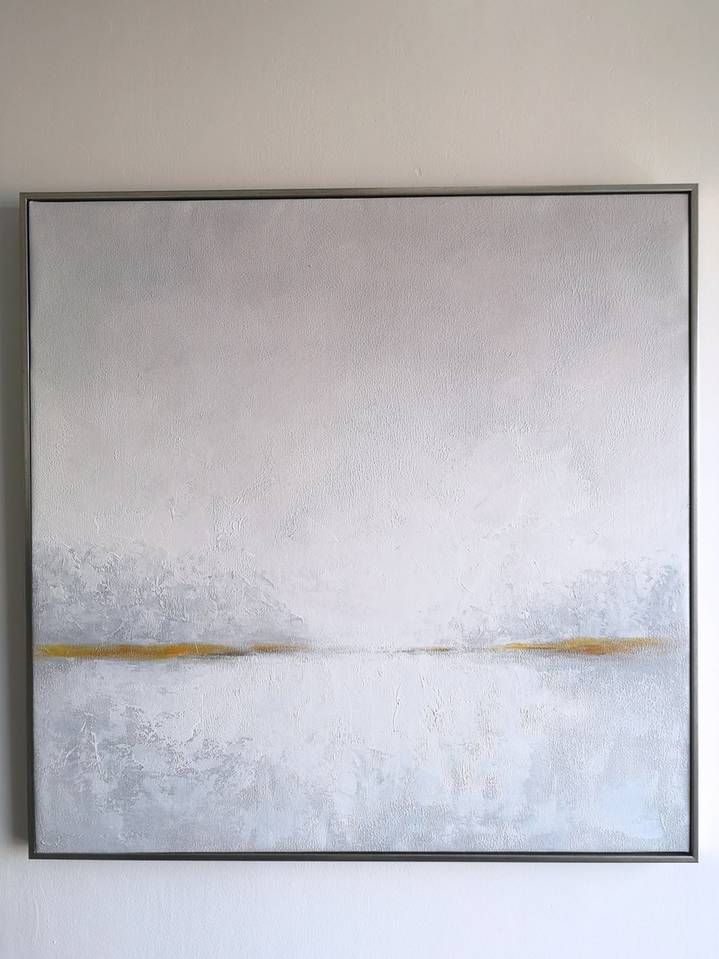 Yellow Sea Contemporary Abstract Canvas Wall Art LJM0W wall art